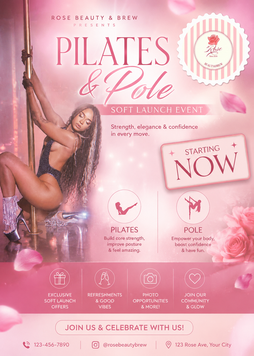 Pilates & Pole Class 🌸 Book Your Session